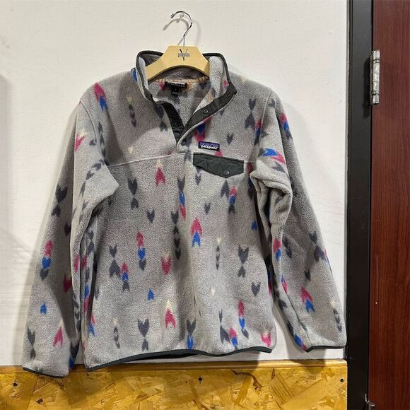 Patagonia Women's Snap-T Fleece Pullover Jacket Size S Multicolor Geometric - Picture 1 of 6